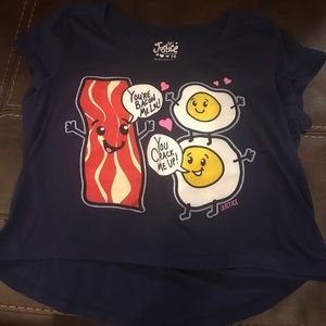 Justice crop t-shirt size 16